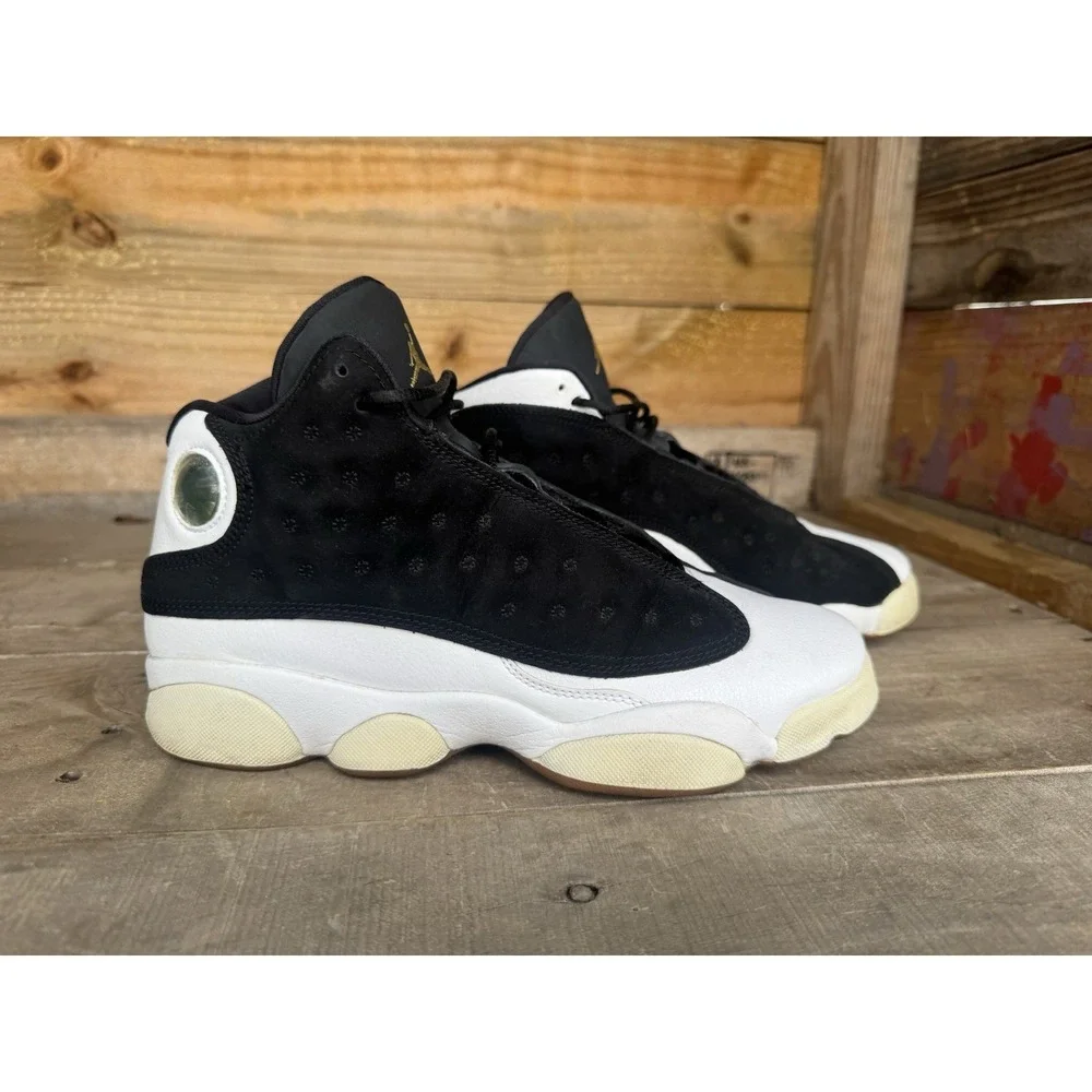 Size‎ 7Y - Jordan 13 Retro GG  Mid City of Flight Black White (439358-021)